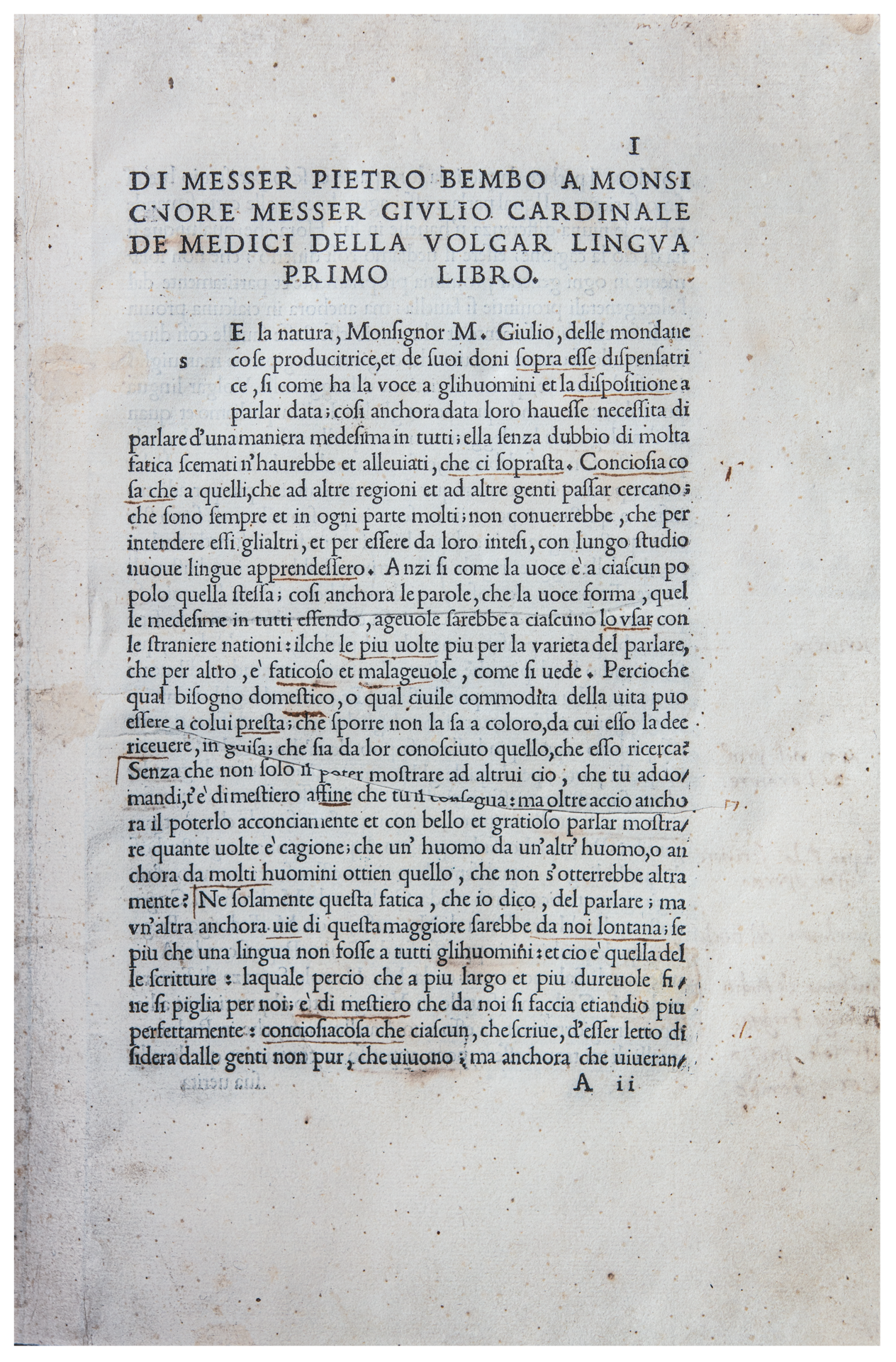 72. Pietro Bembo – Della volgar lingua